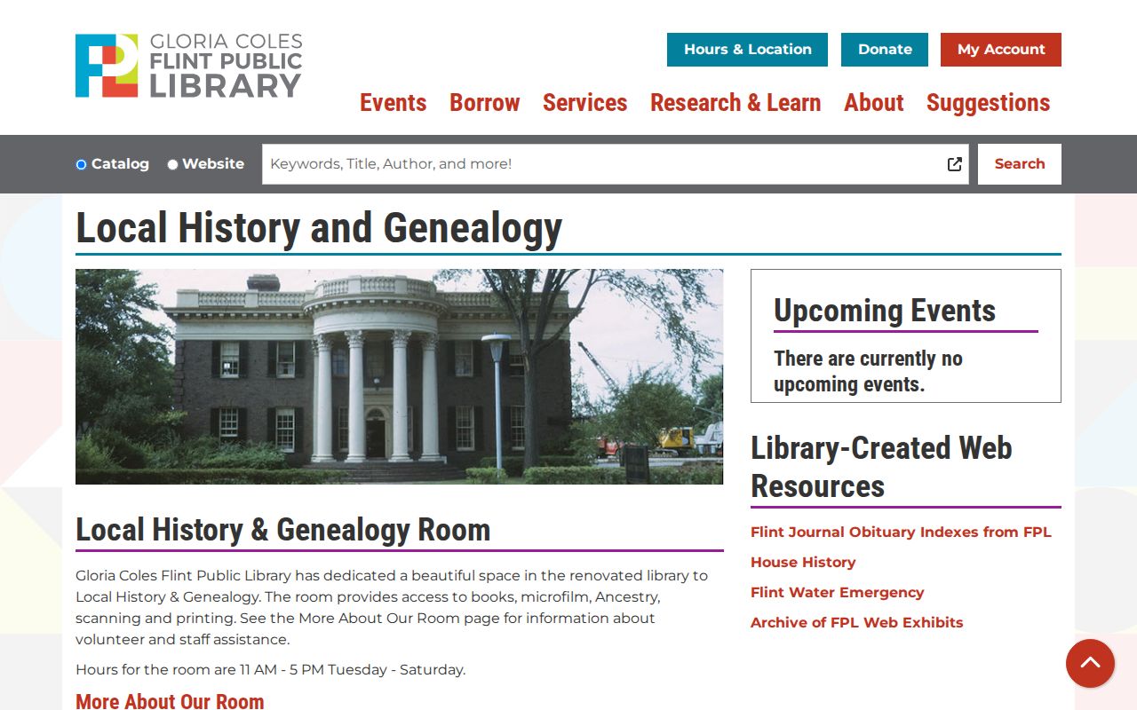 Grand Blanc Township city directory research at Flint Public Library local history collection