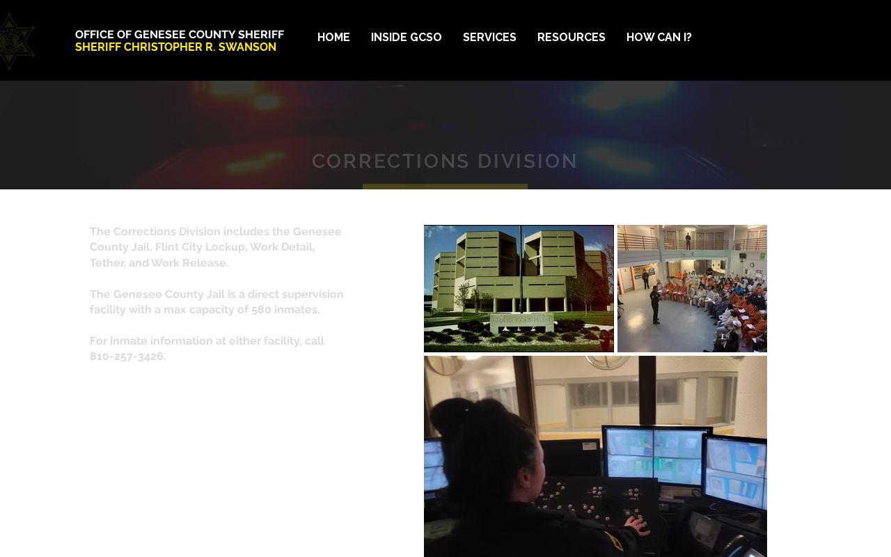 Grand Blanc Township residents directory Genesee County corrections access page